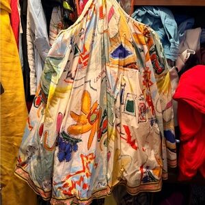 Alemais Multicolor Abstract Backless Dress